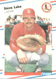 1988 Fleer Baseball Cards      038      Steve Lake